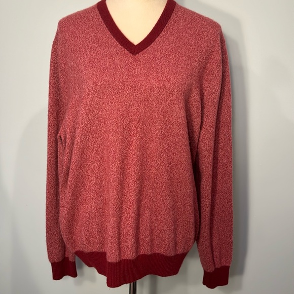 Lands' End Other - Lands End 100% Cashmere v-neck pullover sweater Size L 42-44